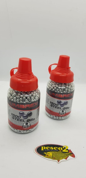 Mamadera 1500 Balines Bbs Esfericos Acero 4.5 Por 2 Unidades 0