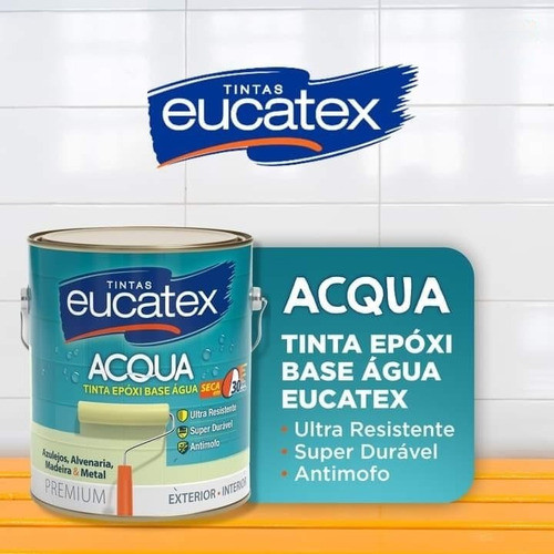 Tinta Epóxi Base Agua S/b Branco, Azulejos, Parede,3,6lts 1