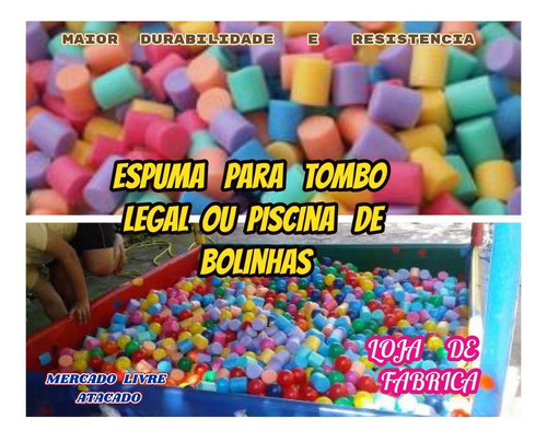 Espumas Para  Tombo Legal Kid Play Piscina Kit C/400+brinde 1
