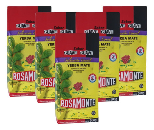 Yerba Rosamonte Suave Especial 500 Gr X 5 Unidades 0