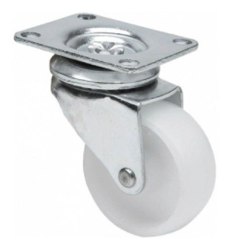 Rueda Polipropileno Giratoria Sin Freno 80mm Bulonera Guemes 0