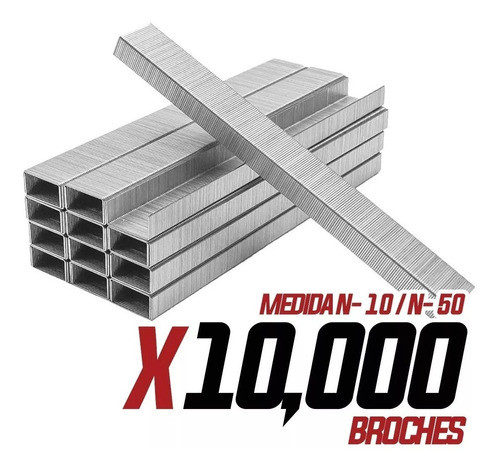Broches Para Abrochadora Broche 10/50  X 10.000 Tipo Mit 1