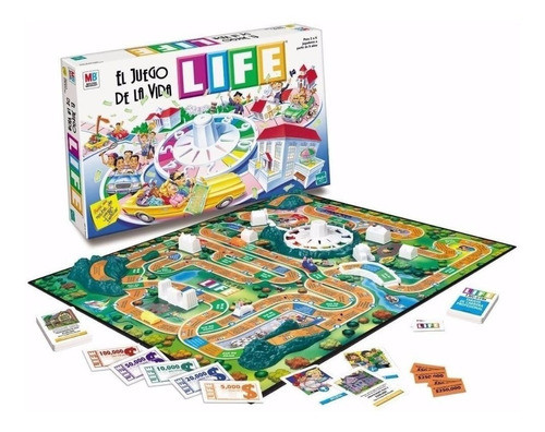 Juego De La Vida Life Art.3013 Clásico - Hasbro Original P3 1