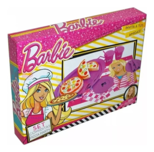 Comiditas Set Pizza Party Barbie. 140 0