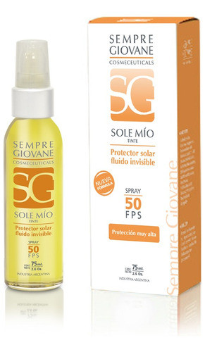 Sole Mio Tinte 50 Fps Protección Solar Fluida Invisible 75ml 0