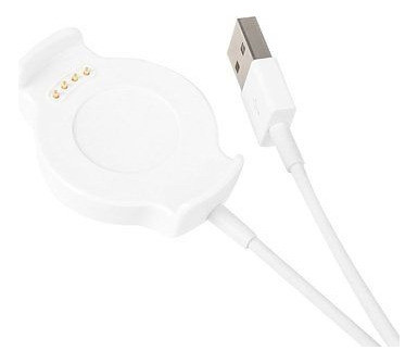 Blanco Cargador Dock Carga Magnética Portátil Cuna Cable Par 1