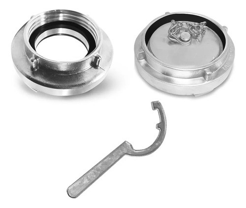 Kit Hidrante Recalque 2 1/2 Adaptador+tampão+ Chave Storz 0