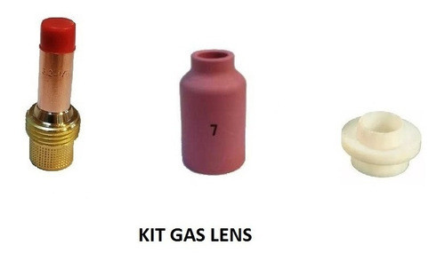 Kit Gas Lens, Difusor, Adaptador Y Busa Wp Ø 2,4mm 0