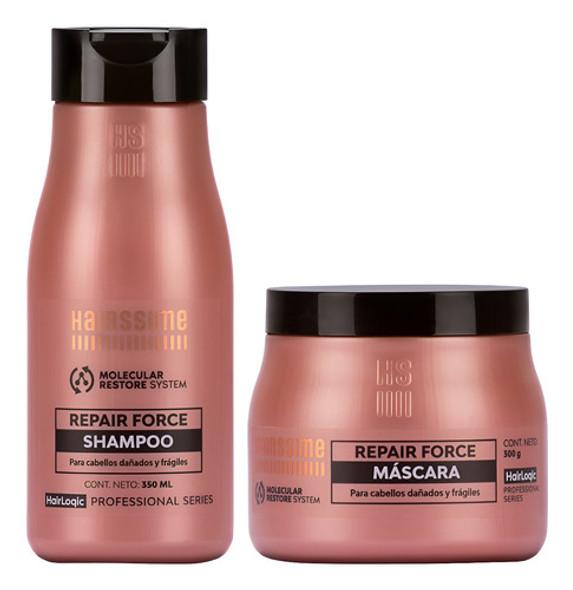 Hairssime Hair Logic Repair Force Shampoo Y Mascara 0
