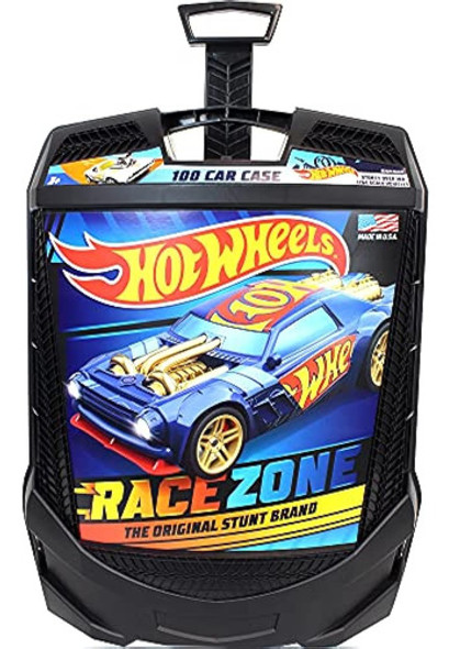 Hot Wheels 100-car, Estuche De Almacenamiento Con Ruedas Y A 1