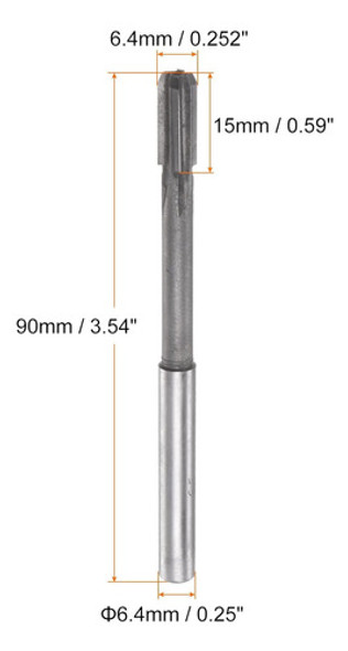 Barrenadores De Carburo Para Torno, 6,4 Mm Diámetro 1 Barrenadores De Carburo Para Torno, 6,4 Mm Diámetro 1