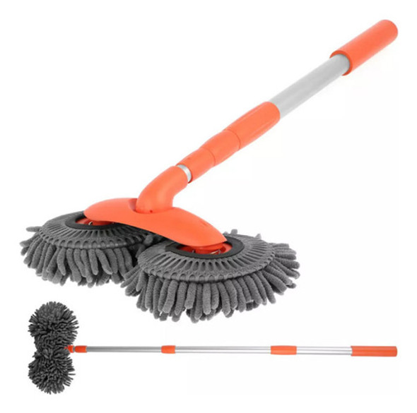 Escova De Lavagem De Carro Retrátil De Dupla Camada Mop 0