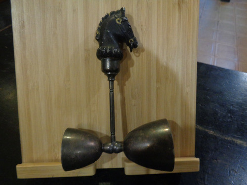 Medidor Bartender Forma Cabeza De Caballo Antiguo Objeto 1