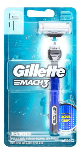 Kit C/3 Aparelho  Gillette Mach3  C/ 1 Cartucho 1