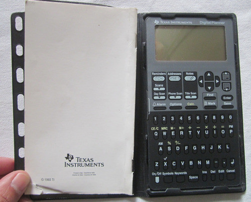Antigua Agenada Elecronica Texas Intruments Digital Planner 0