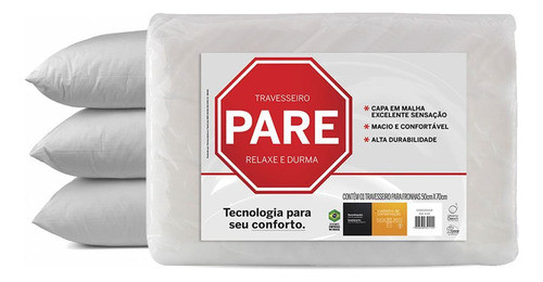 Promo X4 Almohada Pare 100% De Espuma Poliester Suave 1