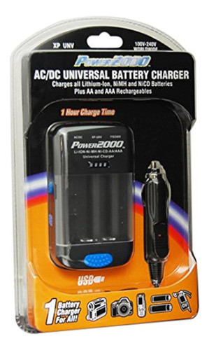 Power 2000 Xp-unv Ac/dc Cargador De Batería Universal Para T 0