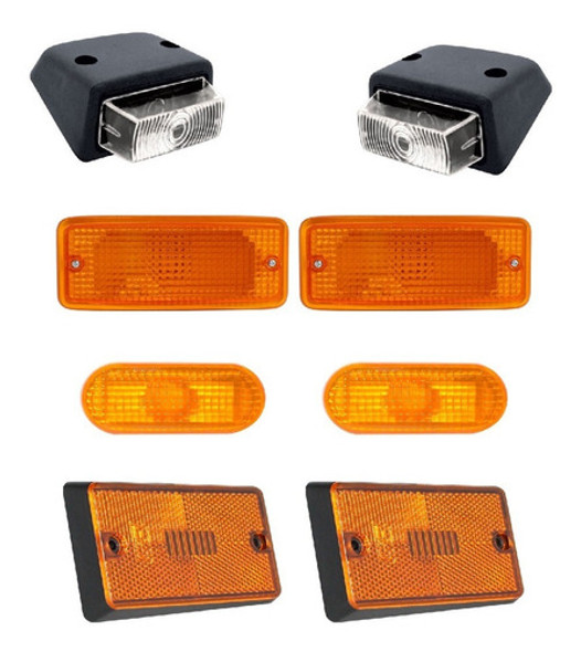 Kit Lanterna Teto Sol Seta E Lateral Vw 7110 8140 8150 9150 0