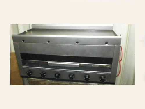 Plancha Chivitera Con Gratinador Profesional Calidad! 70x40 0