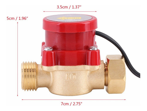 Interruptor Do Sensor De Fluxo Da Bomba De Água G1/2 110v 1