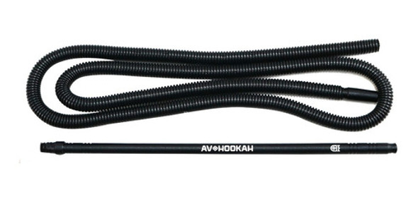 Mangueira Com Piteira / Alumínio Av Hookah - Preto 0 Mangueira Com Piteira / Alumínio Av Hookah - Preto 0
