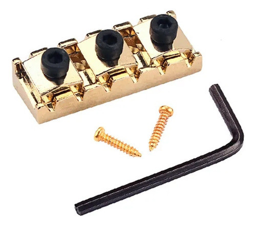 Locknut Pestana Trava Cordas Para Guitarra 42mm - Dourado 0