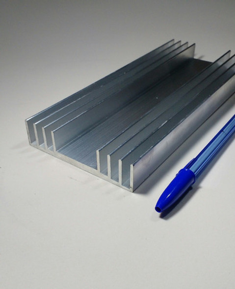 5 Pçs Dissipador Calor Aluminio 8,6cm Largura X 20cm Compr 1