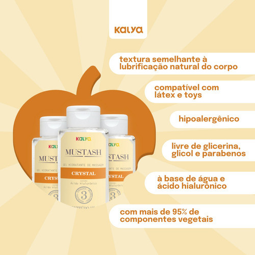 Kit Óleo Massagem Amêndoas Hot Flowers E Gel Mustash Crystal 1