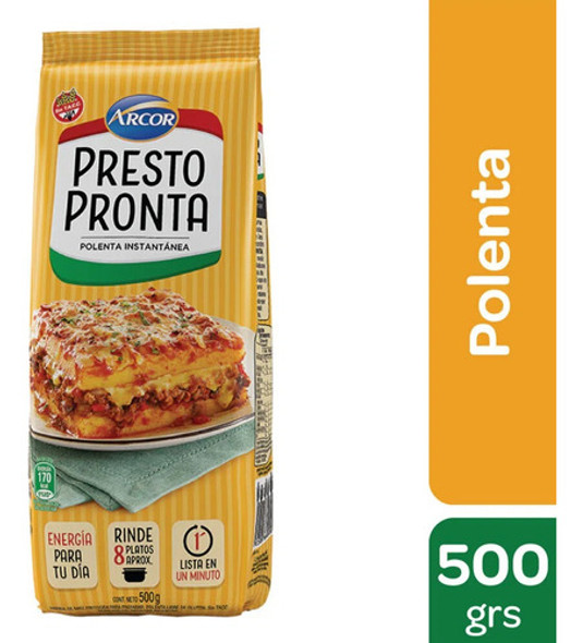 Polenta Presto Pronta 500 Gramos Pack 15 Unidades 0 Polenta Presto Pronta 500 Gramos Pack 15 Unidades 0