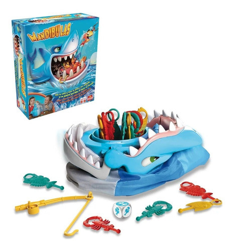 Mandibula Tiburón C Peces Caña Juego De Mesa Caffaro 0721 0