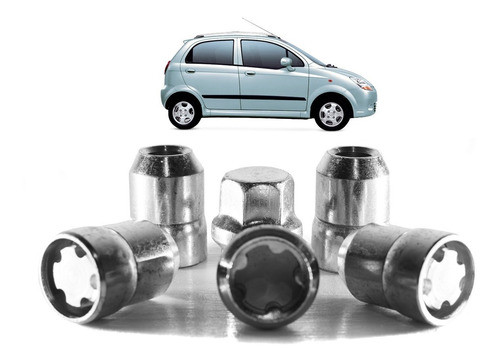 Tuercas Bulones De Seguridad Antirrobo P/ Chevrolet Spark 0