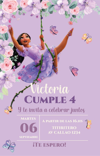 Invitación Isabela De Encanto 1