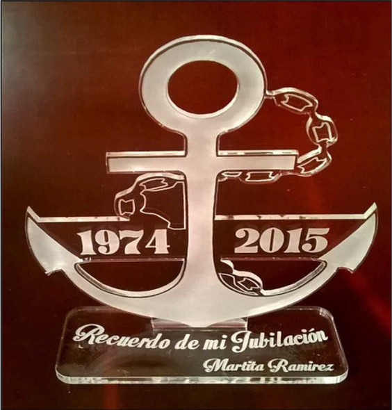 Trofeo Medalla Acrilico Armada X 15 Cm 0 Trofeo Medalla Acrilico Armada X 15 Cm 0