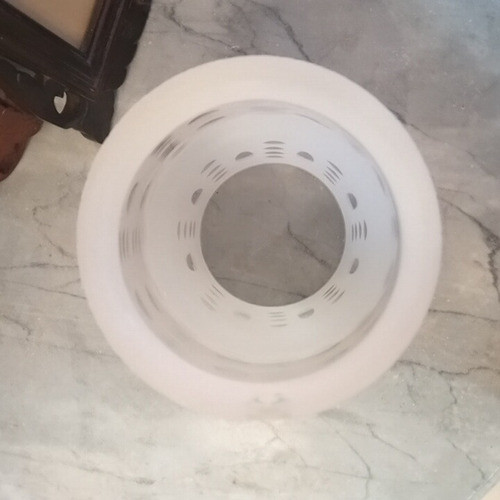 Tulipa Antigua De Cristal Tallado Blanca San Carlos Repuesto 1