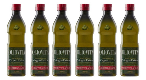 Pack X6 Aceite De Oliva Oliovita Mediterraneo Pet 500 Ml 0