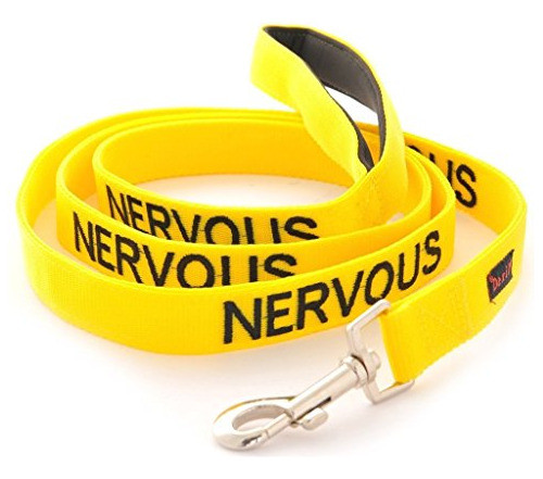 Nervioso Color Amarillo Codificado 2 4 6 Acolchada Correa De 0