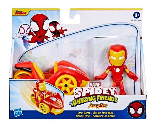 Figura Ironman - Spidey And His Amazing Con Vehículo - Vaj 0