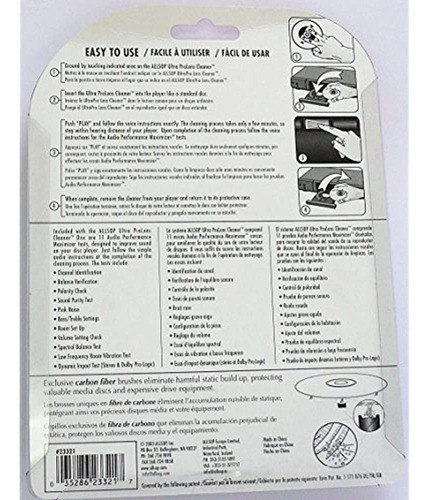Limpiador Allsop Ultra Prolens Para Dvd, Unidades De Cd Y Re 1
