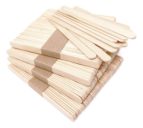 Palo De Madera Natural, 11 Cm, Suave Y Sin Astillas 0
