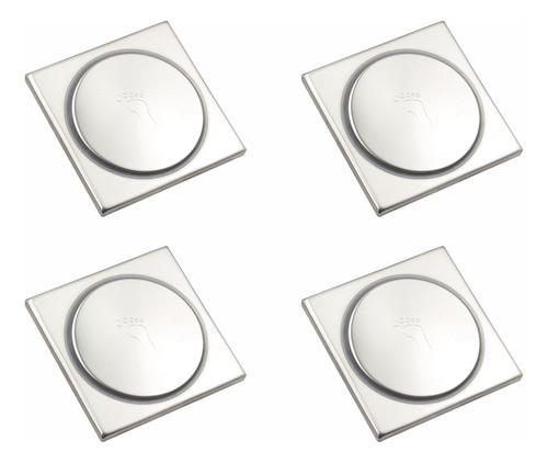 Kit 03 Ralo Click Inox 10x10 Anti Inseto E Anti Odor 0
