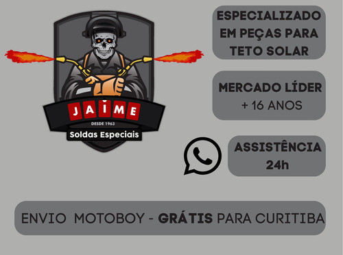 8 Ponteiras Balancim + 10 Patins Teto Solar Fiat Stilo 1