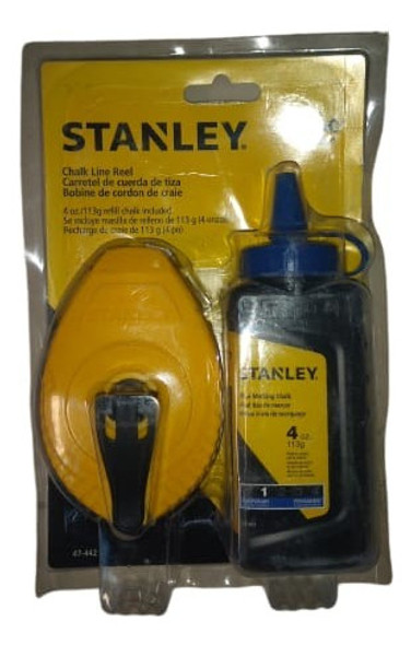 Chocla Tira Linea Stanley 100' 30m Con Tiza Azul 0