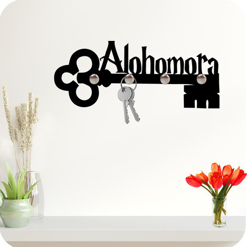 Porta Chaves Parede Suporte Chaveiro Alohomora Harry Potter 1