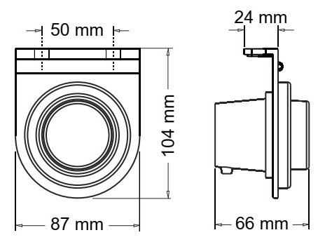 Faro Flexible Electronico Bivoltaje 12v-24v C/4 Led´s Rojo 1