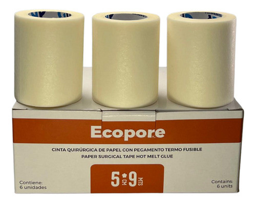 Cinta De Papel Microporosa 5 Cm X 9 M - Caja X 6 Unidades 0