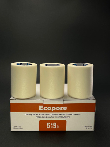 Cinta De Papel Microporosa 5 Cm X 9 M - Caja X 6 Unidades 1