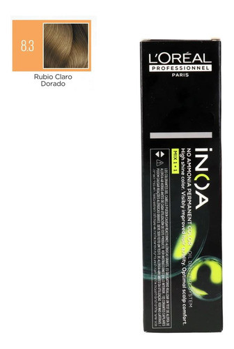 Tinta Inoa 60 Gr Nº8.3 - Rubio Claro Dorado Profesional 1