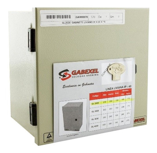 Gabexel Gabinete Metalico 300x300x150 Gl3030-electricattozzo 0