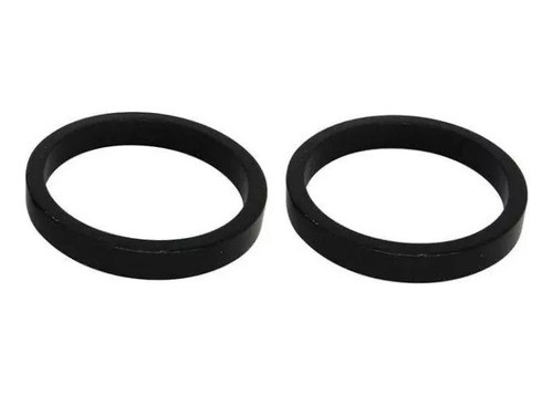 2x Espaçador Calço Aheadset 5mm Alumínio D/ Bike Preto 0