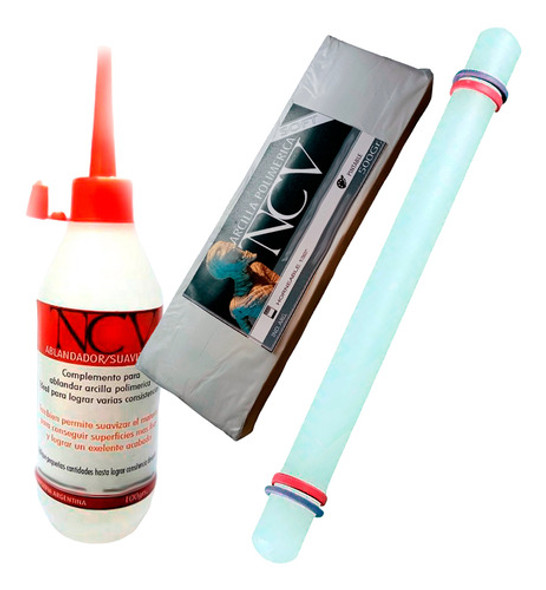 Palo De Amasar 33cm Ncv Arcilla Polimérica Soft Suavizador 0